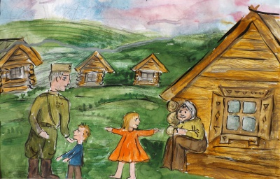 Отец пришел с войны - Думкина Арина, 7 лет.JPG